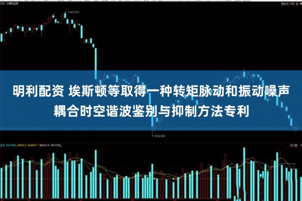 明利配资 埃斯顿等取得一种转矩脉动和振动噪声耦合时空谐波鉴别与抑制方法专利