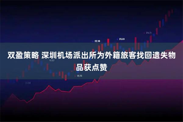 双盈策略 深圳机场派出所为外籍旅客找回遗失物品获点赞